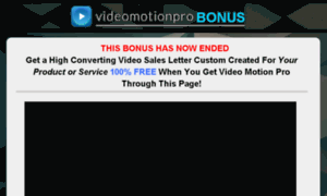 Videomotionpro-bonus.instapage.com thumbnail