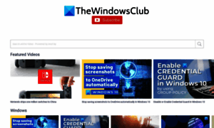 Videos.thewindowsclub.com thumbnail