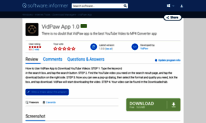 Vidpaw-app.software.informer.com thumbnail