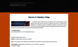 Vidyadhancollege.org thumbnail