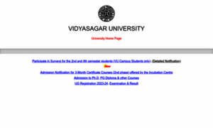 Vidyasagar.ac.in thumbnail