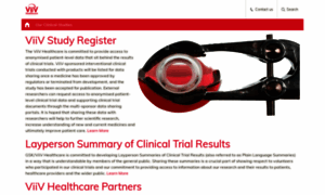 Viiv-clinicalstudyregister.com thumbnail