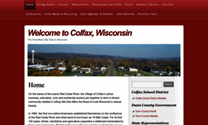 Villageofcolfaxwi.org thumbnail