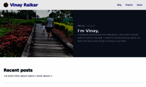 Vinayraikar.com thumbnail