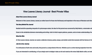 Vineleavesliteraryjournal.com thumbnail