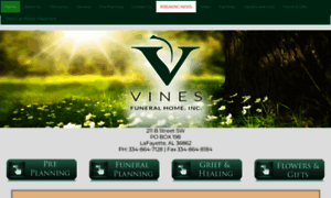 Vinesfuneralhome.com thumbnail