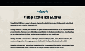 Vintage-estates-title.com thumbnail