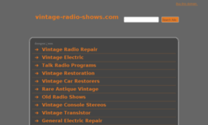 Vintage-radio-shows.com thumbnail