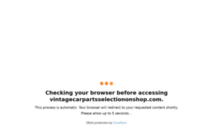 Vintagecarpartsselectiononshop.com thumbnail