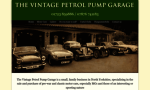 Vintagepetrolpumpgarage.co.uk thumbnail