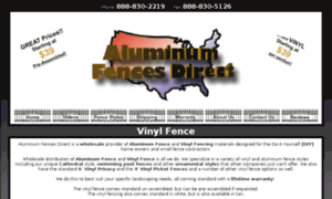 Vinylfence.aluminumfencesdirect.net thumbnail