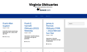 Virginia.funeral.com thumbnail