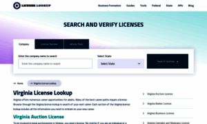 Virginia.licensesearch.org thumbnail