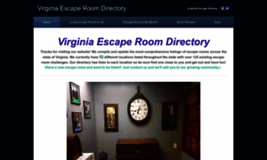 Virginiaescaperoomdirectory.com thumbnail