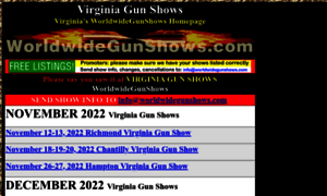 Virginiagunshows.net thumbnail
