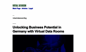 Virtual-dataroom.blog thumbnail