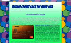 Virtualcreditcardforbingads.blogspot.com thumbnail