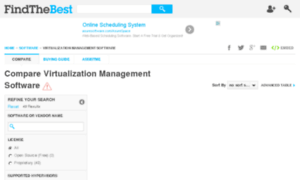 Virtualization-management.findthebest.com thumbnail