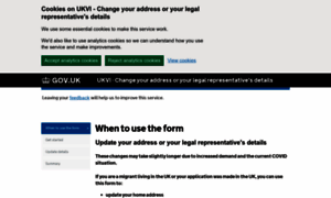 Visa-address-update.service.gov.uk thumbnail
