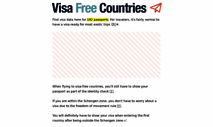 Visafreecountries.com thumbnail