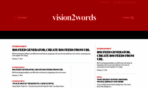 Vision2words.com thumbnail