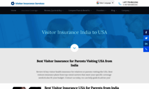 Visitorsinsuranceindia.com thumbnail