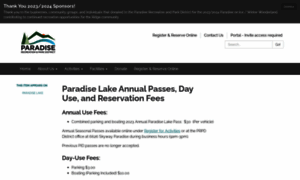 Visitparadiselake.com thumbnail