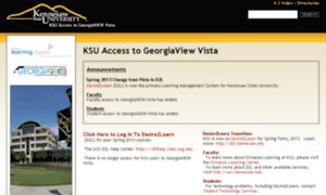 Vista.kennesaw.edu thumbnail
