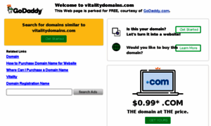 Vitalitydomains.com thumbnail