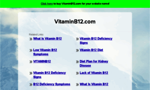 Vitaminb12.com thumbnail