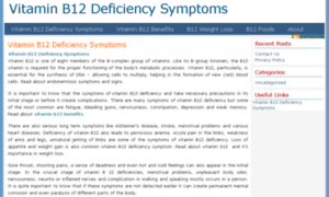 Vitaminb12deficiencysymptoms.org thumbnail