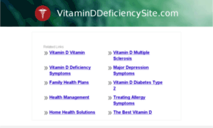 Vitaminddeficiencysite.com thumbnail