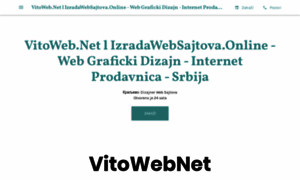 Vitowebnet-izrada-sajtova.business.site thumbnail