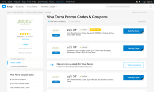 Vivaterra.bluepromocode.com thumbnail