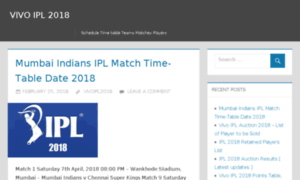 Vivo-ipl-2018.com thumbnail