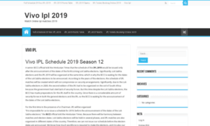 Vivoipl2019schedule.in thumbnail