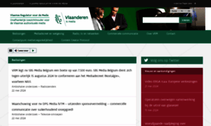 Vlaamseregulatormedia.be thumbnail