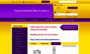 Vlasova-kosmetika-wella-eshop.cz thumbnail