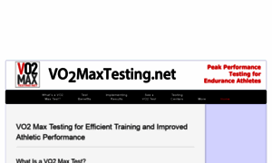 Vo2maxtesting.net thumbnail