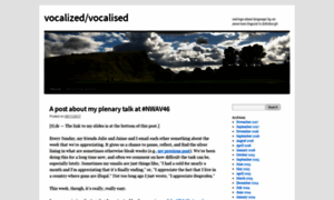 Vocalised.wordpress.com thumbnail