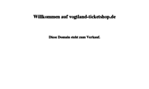 Vogtland-ticketshop.de thumbnail