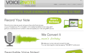 Voice2note.dial2do.com thumbnail