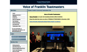 Voiceoffranklin.toastmastersclubs.org thumbnail