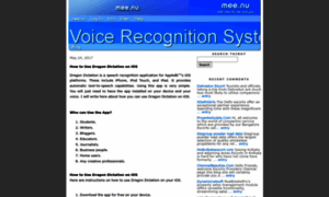 Voicerecognitionsystem.mee.nu thumbnail