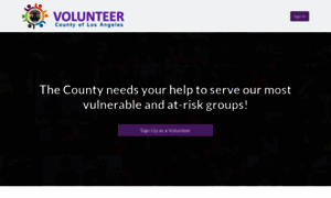 Volunteer.lacounty.gov thumbnail