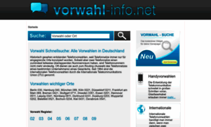 Vorwahl-info.net thumbnail