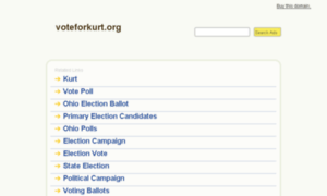 Voteforkurt.org thumbnail