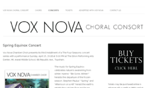 Voxnovachamberchoir.org thumbnail