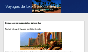 Voyages-luxe-prix-de-reve.c-optimo.com thumbnail