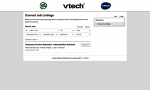 Vtechtoys.applicantpro.com thumbnail